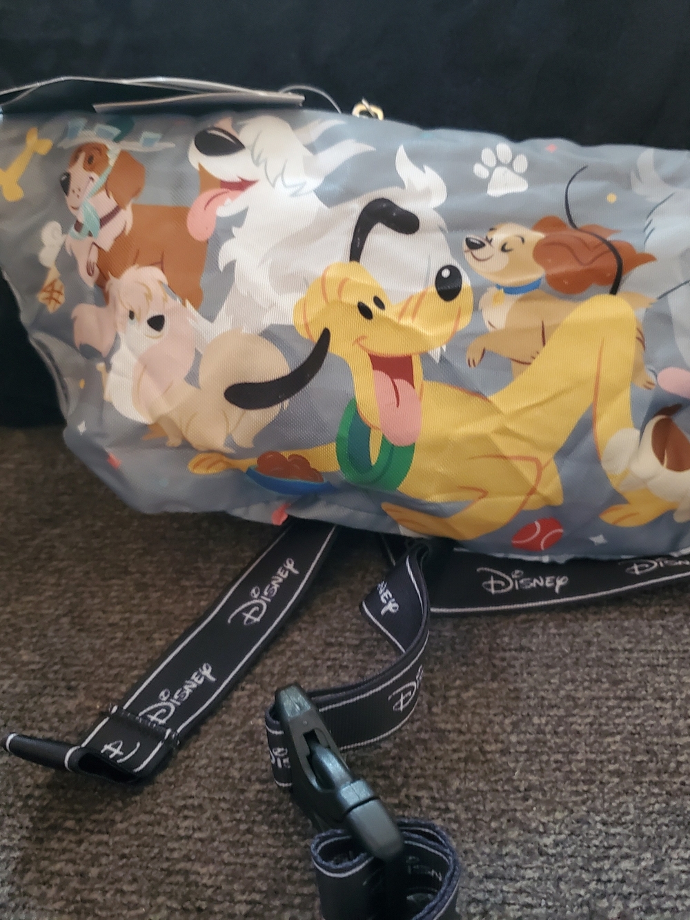 Disney Grey 'My Dog' Pattern Waist Pack - Picture 7 of 15